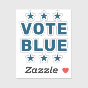 Sticker Panneau bleu Vote