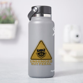 Sticker Panneau d'avertissement de raton laveur sauvage et
