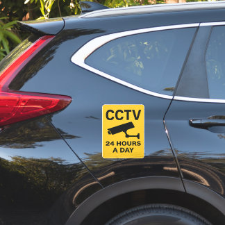 Sticker Panneau d'avertissement de surveillance CCTV 24 he