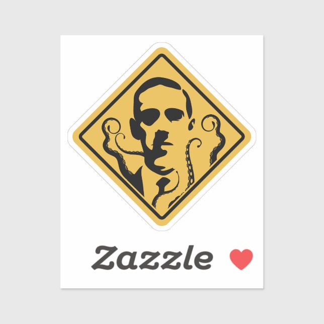 Sticker Panneau de rue Lovecraft (Feuille)
