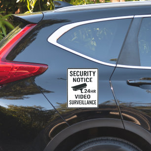 Sticker Panneau de sécurité de surveillance vidéo 24 heure