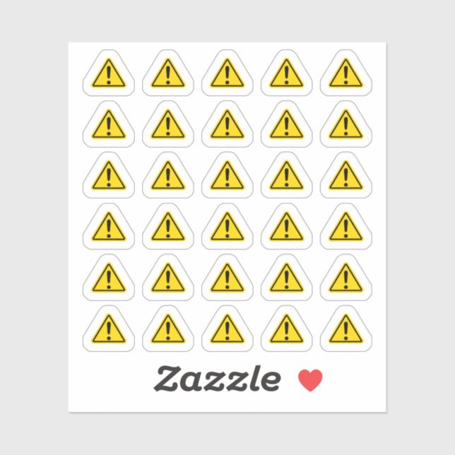 Sticker Panneau d'information important (Feuille)