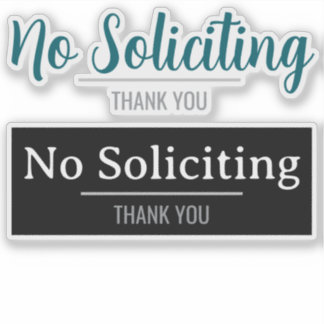 Sticker Panneau d'interdiction de sollicitation devant la
