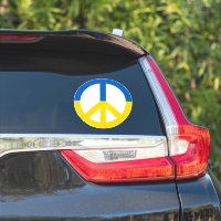 Panneau SYMBOLE DE LA PAIX Ukraine Bleu Jaune Drap