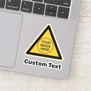 Sticker Panneau triangle d'avertissement personnalisé