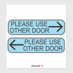 Sticker panneau utiliser une autre porte