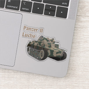 Sticker Panzer II Luchs Allemand 2ÈME GUERRE MONDIALE Batt