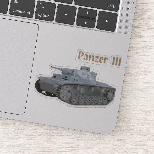 Sticker Panzer III Bataillon Allemand 2ÈME GUERRE MONDIALE (Détail)