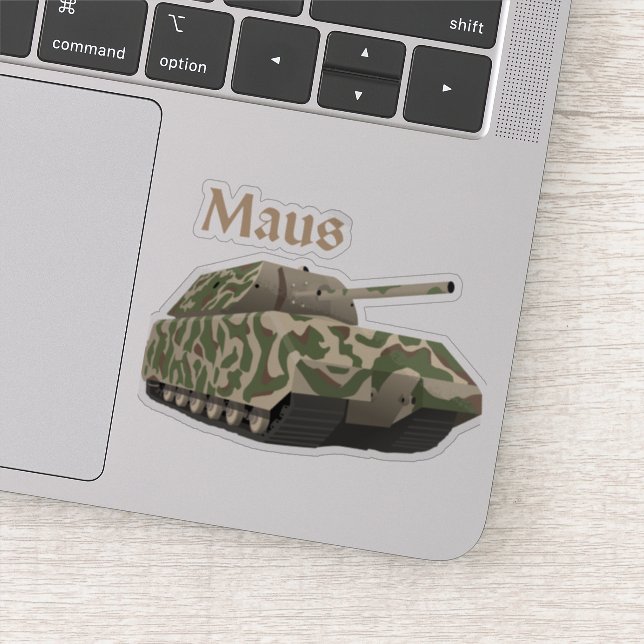 Sticker Panzer VIII Maus Allemand 2ÈME GUERRE MONDIALE Bat (Détail)