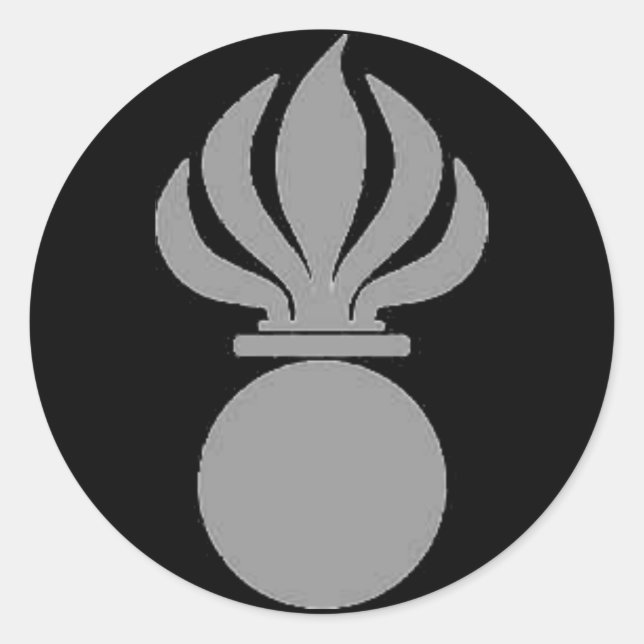 Sticker Panzergrenadier Bombe (grau) (Vorderseite)