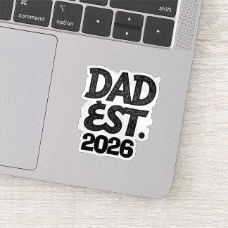 Sticker Papa depuis 2026 Fier Papa Depuis