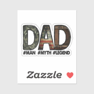 Sticker Papa - l'homme le mythe la légende Papa; père; gro