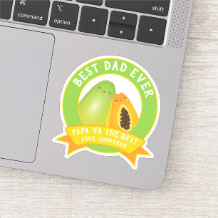 Sticker Papa mignon Ya les meilleures énonciations drôle