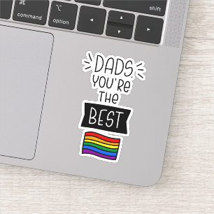 Sticker Papa, tu es le meilleur - Fête des pères Pride