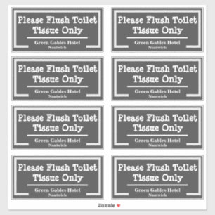 Sticker Papier de toilette de la salle de bain uniquement