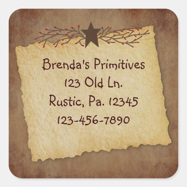 Sticker papier primitif (Devant)