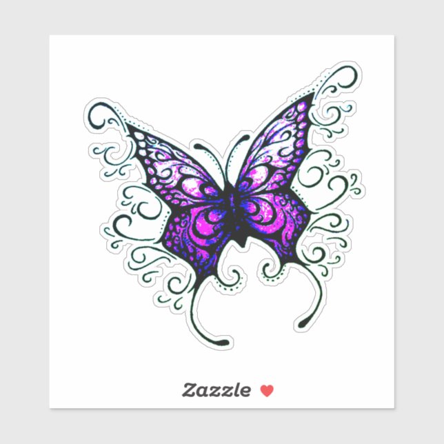 Sticker Papillon (Feuille)