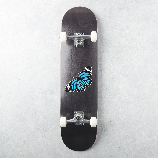 Sticker Papillon bleu (Skateboard)