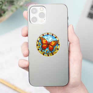 Sticker Papillon de vitrail