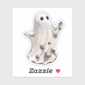 Sticker Papillon fantôme Halloween