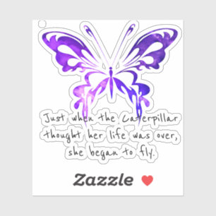 Sticker Papillon Inspirationnel