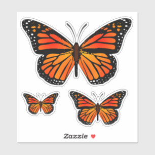 Sticker Papillon monarque