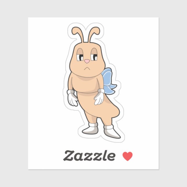 Sticker Papillon sans ailes (Feuille)