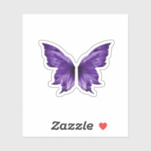 Papillon Violet Éthéré Die-Cut Esthétique