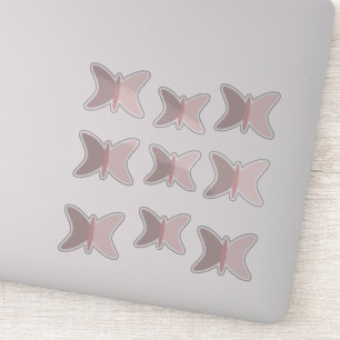 Sticker Papillons Boho Tons Roses