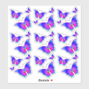 Sticker Papillons colorés