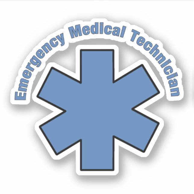 Sticker Paramètres EMS EMT Premiers répondeurs (Devant)
