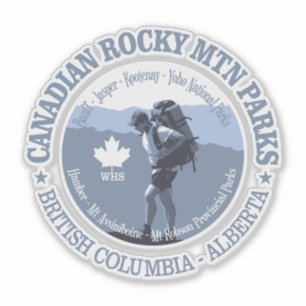 Sticker Parc canadien des mines de métaux Rocky (BG)