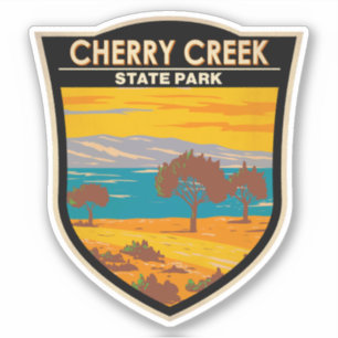 Sticker Parc d'état de Cherry Creek Colorado Vintage