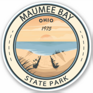Sticker Parc d'état de Maumee Bay Ohio Vintage