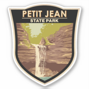 Sticker Parc d'état de Petit Jean Arkansas Vintage