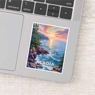 Sticker Parc national d'Acadia   Maine Peinture Art de voy
