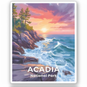 Sticker Parc national d'Acadia   Otter Cliffs Voyage dans 