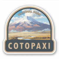 Parc national de Cotopaxi Equateur Travel Art Vint