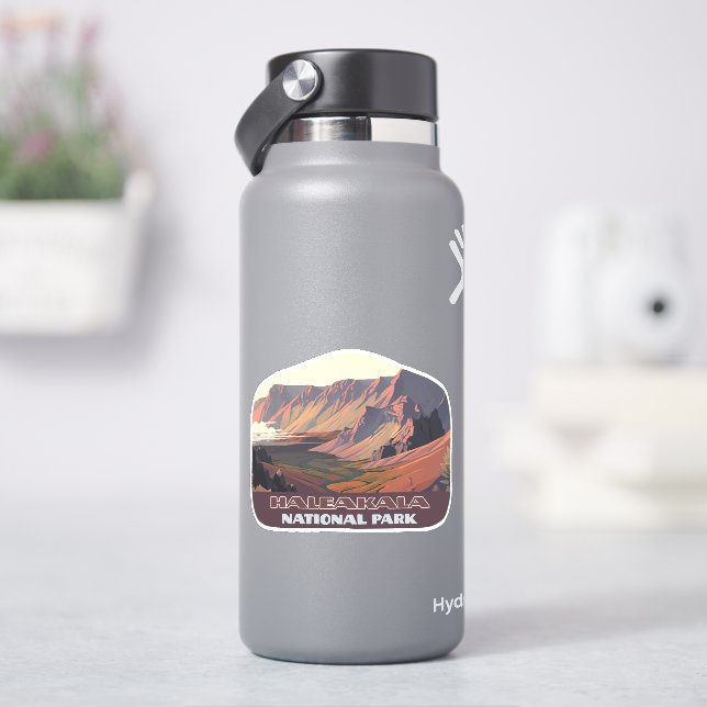 Sticker Parc national de Haleakala Cratère volcanique de M (HydroFlask)