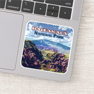 Sticker Parc national de Haleakala Maui Volcano Hawaii
