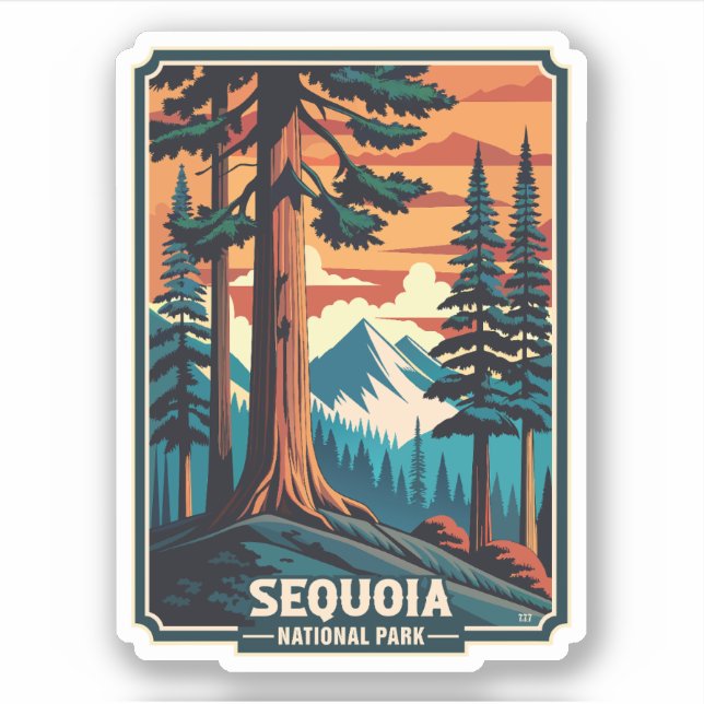 Sticker Parc national de la Sequoia (Devant)
