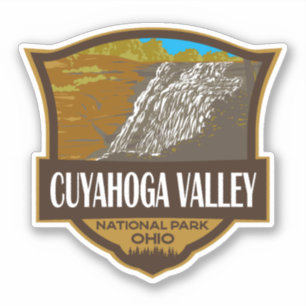 Sticker Parc national de la vallée de Cuyahoga Illustratio