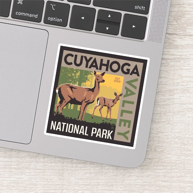 Sticker Parc national de la vallée de Cuyahoga | Ohio (Détail)