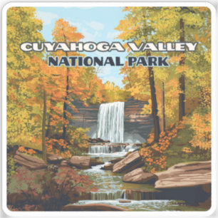 Sticker Parc national de la vallée de Cuyahoga Ohio Clevel