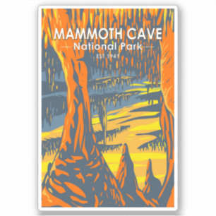 Sticker Parc national de Mammoth Cave Kentucky