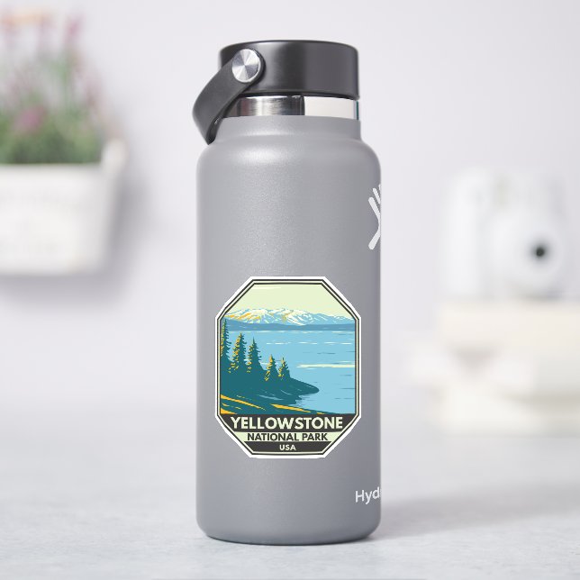 Sticker Parc national de Yellowstone Lac Yellowstone Vinta (HydroFlask)