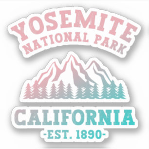 Sticker Parc national de Yosemite Californie Randonnée Gra
