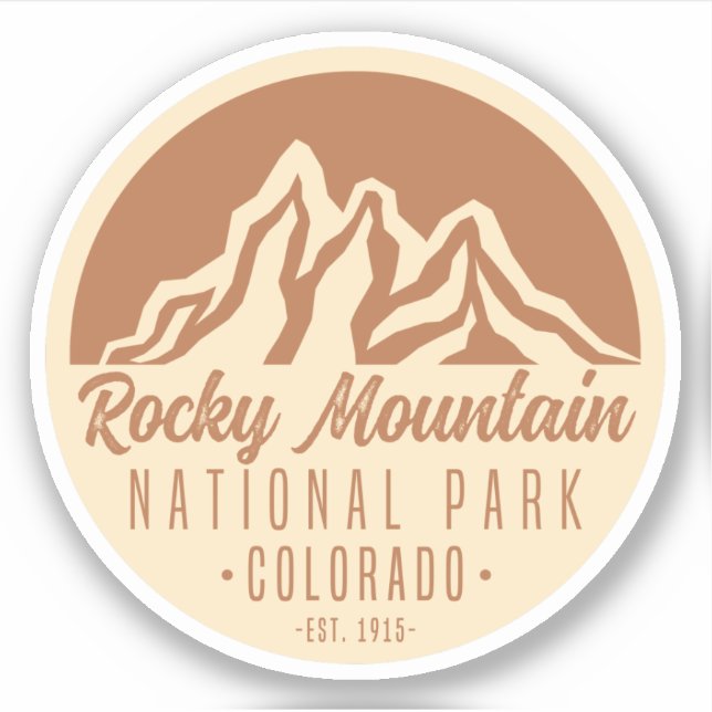 Sticker Parc national des Rocheuses Colorado (Devant)
