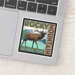 Sticker Parc national des Rocheuses   Elk