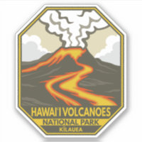 Parc national des volcans d'Hawaii Kilauea Retro
